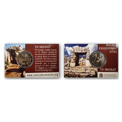 2019 €2 Coin - Malta's Prehistoric Sites - Ta' Hagrat